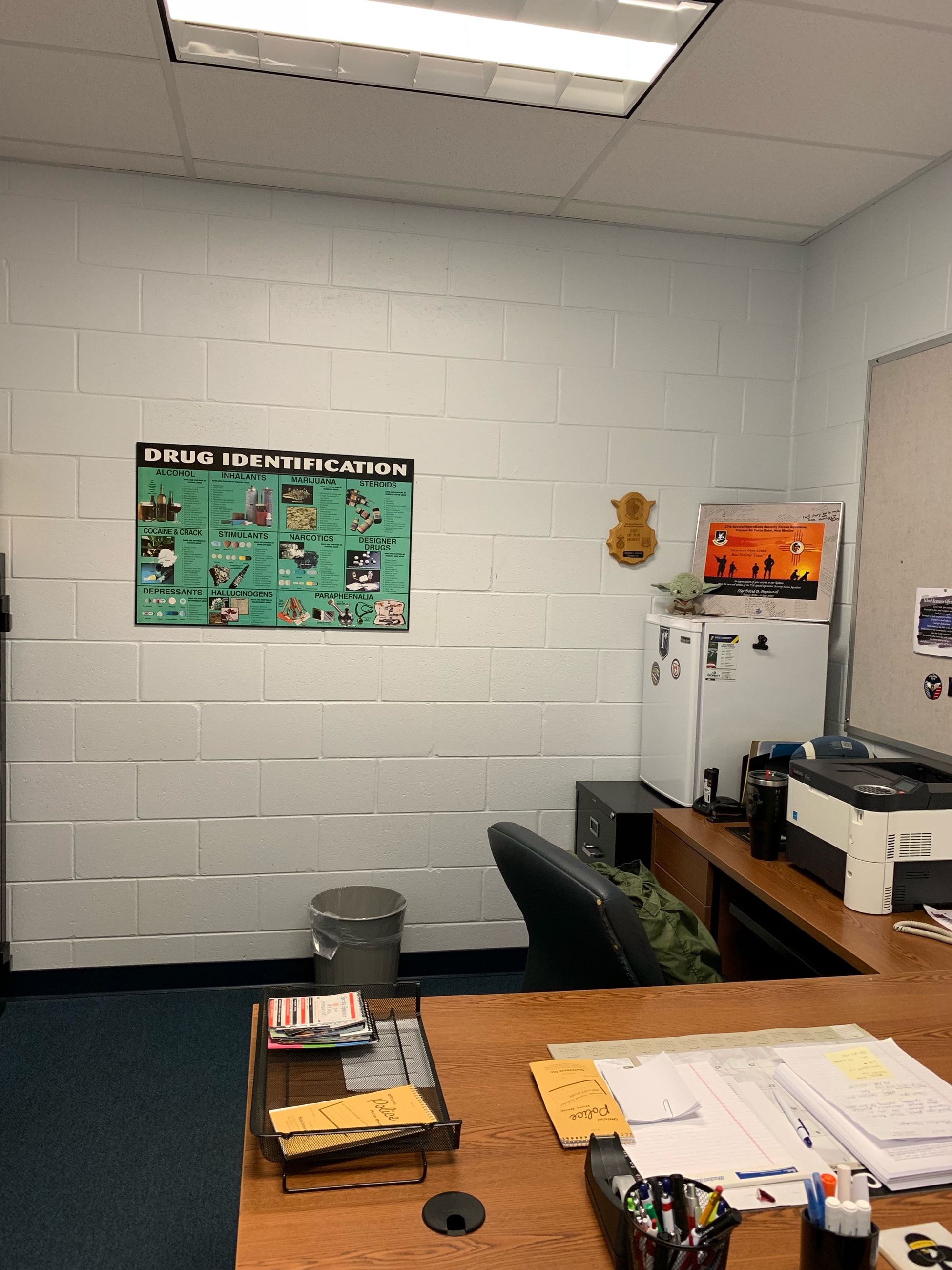 Ridge Community students will have the chance to decorate SRO Heptinstall’s wall at the school an